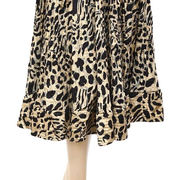 Mimi Liberte Michael Klein Animal Printed Maxi Long Dress Velvet XS New - Picture 5 of 6